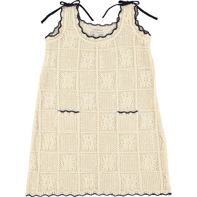 Elina Dress, Natural Lace Knit