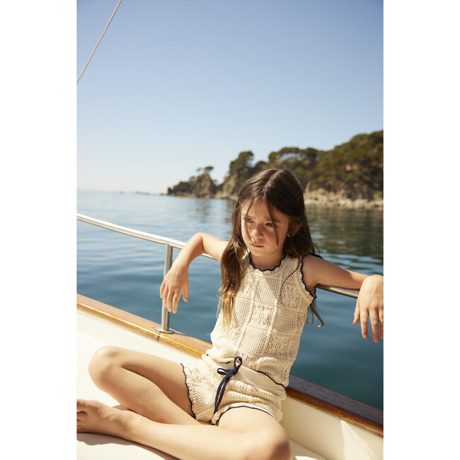 Elina Shorts, Natural Lace Knit - Shorts - 4