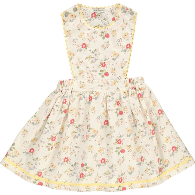 Annice Apron Dress, Strawberry field