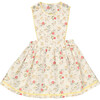 Annice Apron Dress, Strawberry field - Dresses - 1 - thumbnail