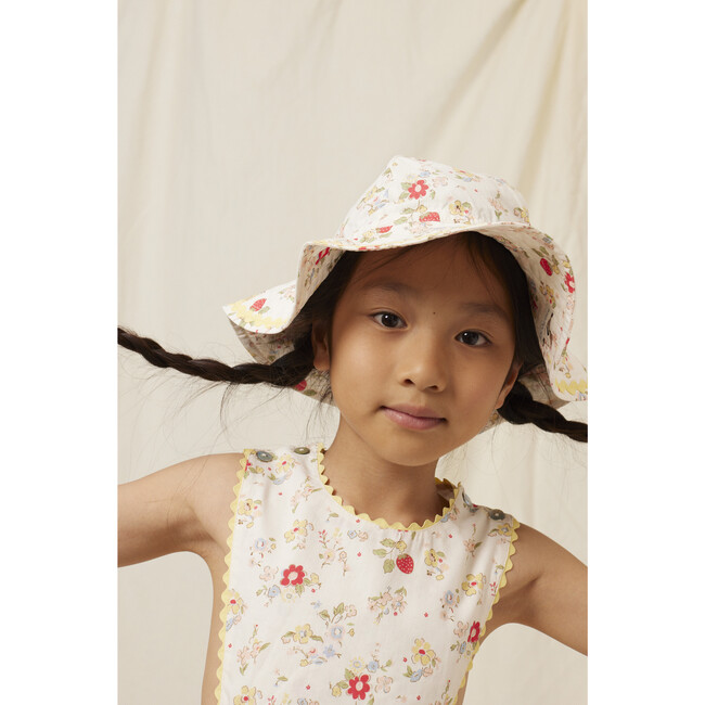 Annice Apron Dress, Strawberry field - Dresses - 3