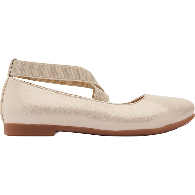 Toddler Satin Ballerina Flats, Gold