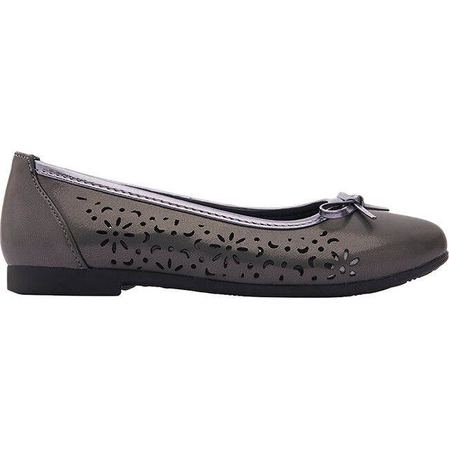 Toddler Perforated Flats, Dark Gray