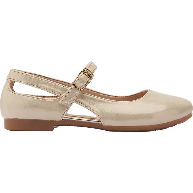 Toddler Cut-Out Flats, Gold