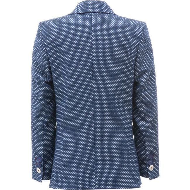 Embroidered Formal Blazer, Blue