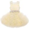 Powder Azalea Dress, Yellow - Dresses - 1 - thumbnail