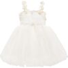Rose Campanula Dress, White - Dresses - 2