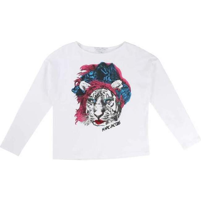 Lion Long Sleeve T-Shirt, White