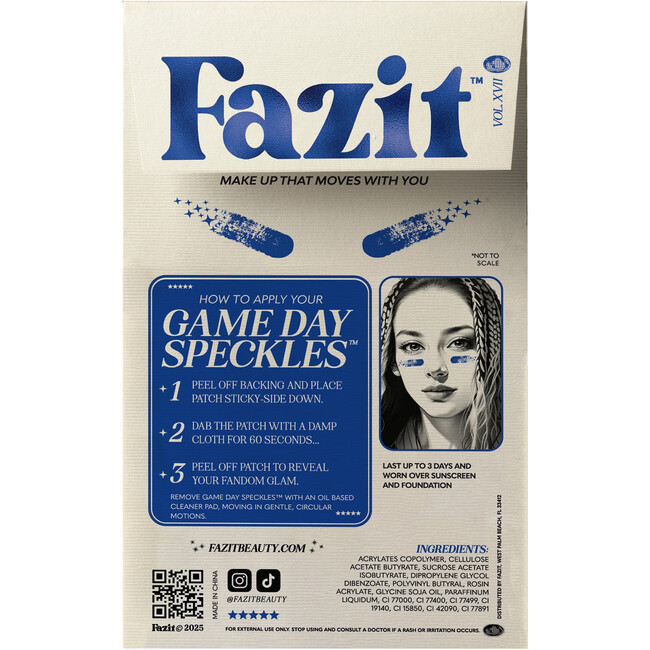 Blue Game Day Speckles