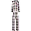 The Women's Quentin Pajama Set, White Tartan - Pajamas - 1 - thumbnail