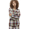 The Women's Quentin Pajama Set, White Tartan - Pajamas - 4