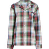 The Women's Quentin Pajama Set, White Tartan - Pajamas - 7
