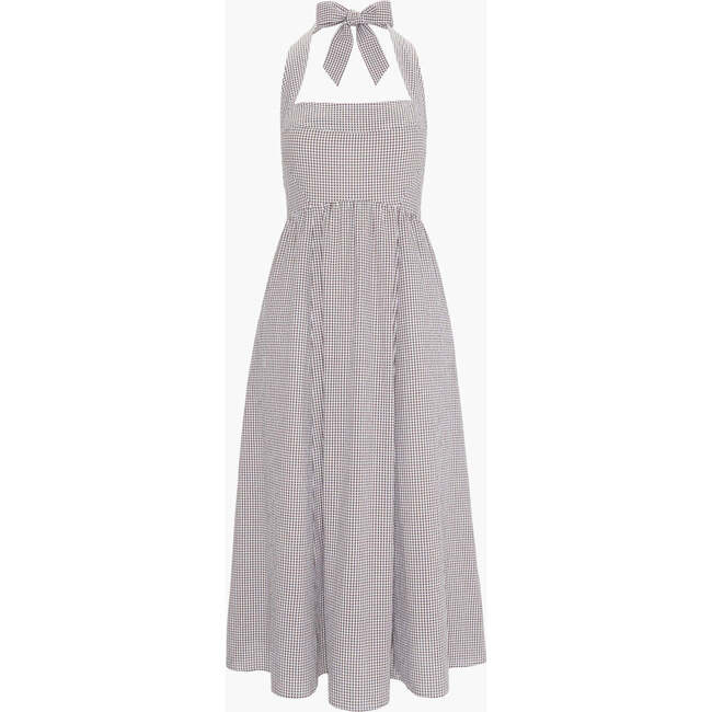 The Fleur Midi Dress, Chocolate Gingham