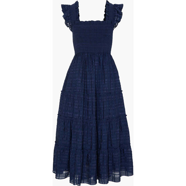 The Ellie Nap Dress, Navy Sheer Plaid - Dresses - 1