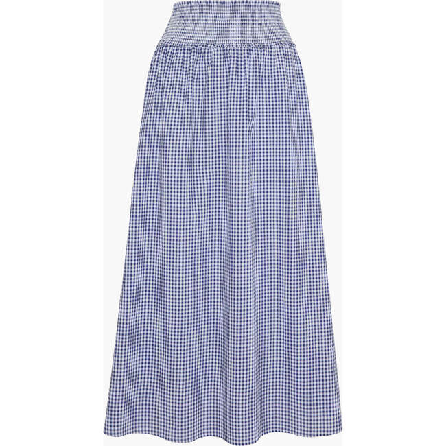 The Delphine Nap Skirt, Navy Gingham