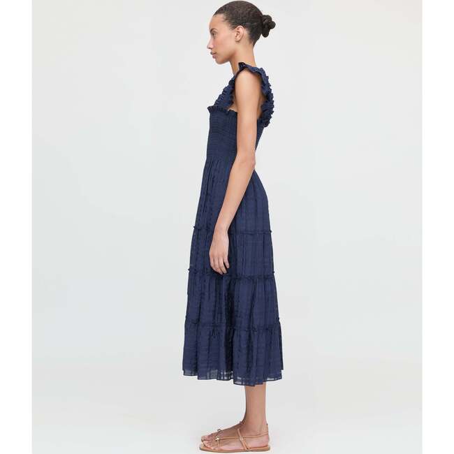 The Ellie Nap Dress, Navy Sheer Plaid - Dresses - 4