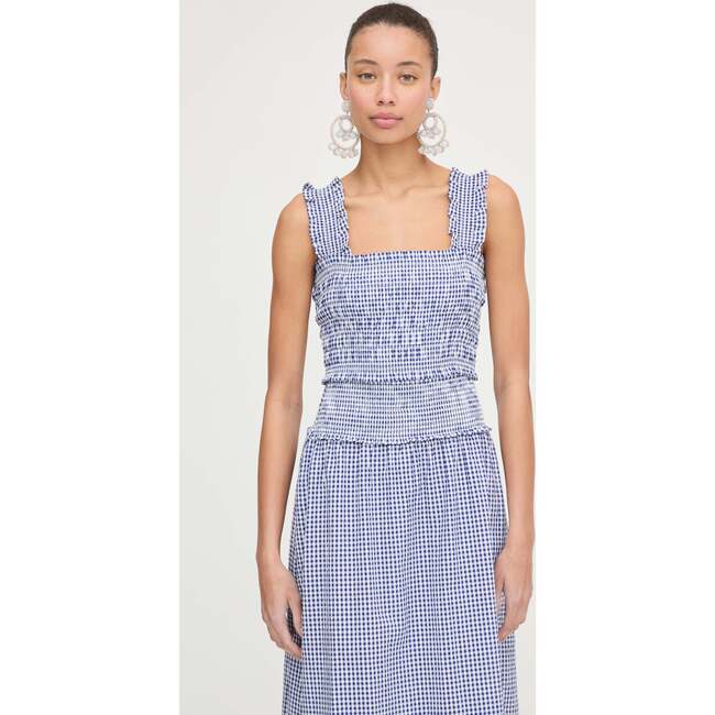 The Delphine Nap Skirt, Navy Gingham - Skirts - 4