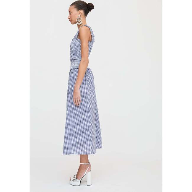 The Delphine Nap Skirt, Navy Gingham - Skirts - 5