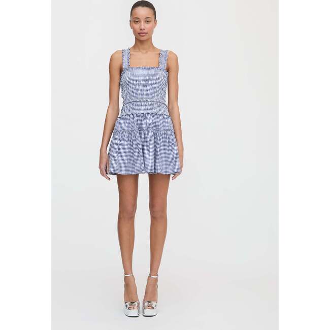 The Azalea Mini Nap Dress, Navy Gingham