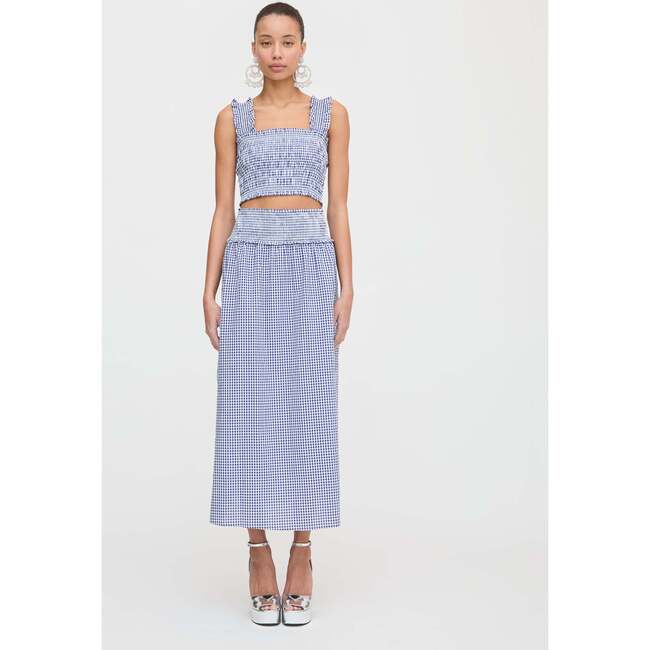 The Azalea Nap Top, Navy Gingham - Tank Tops - 3