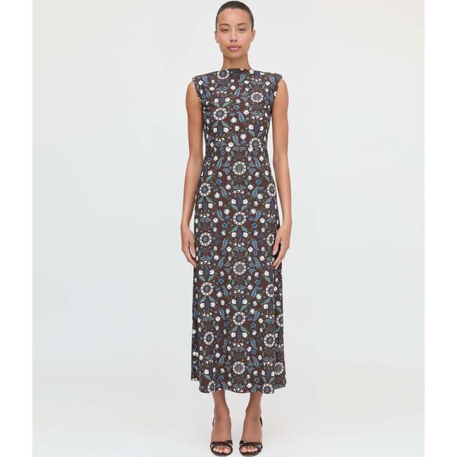The Sloane Dress, Chocolate Swedish Floral