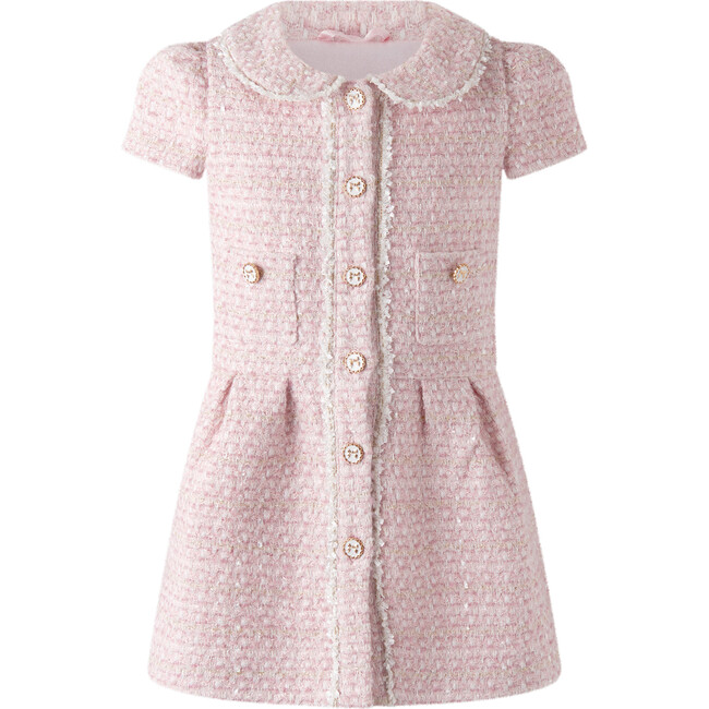 Tweed Dress, Pink