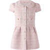 Tweed Dress, Pink - Dresses - 1 - thumbnail