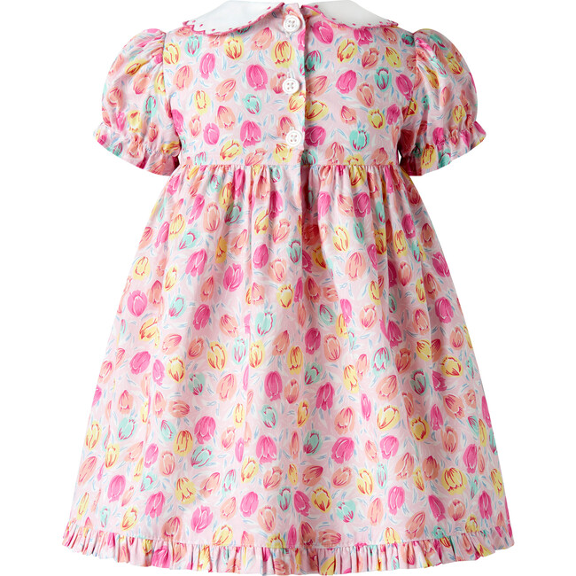Scalloped Collar Tulip Dress and Bloomers, Pink