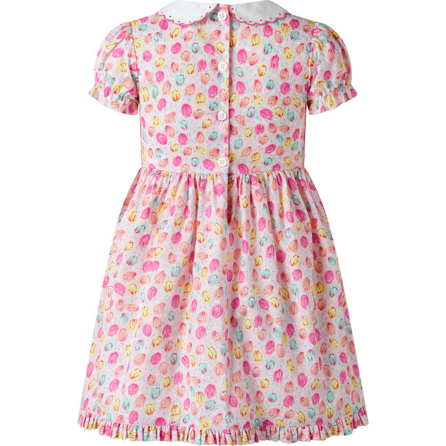 Scalloped Collar Tulip Dress, Pink