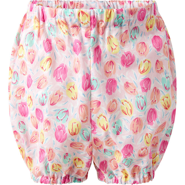 Scalloped Collar Tulip Dress and Bloomers, Pink - Dresses - 3