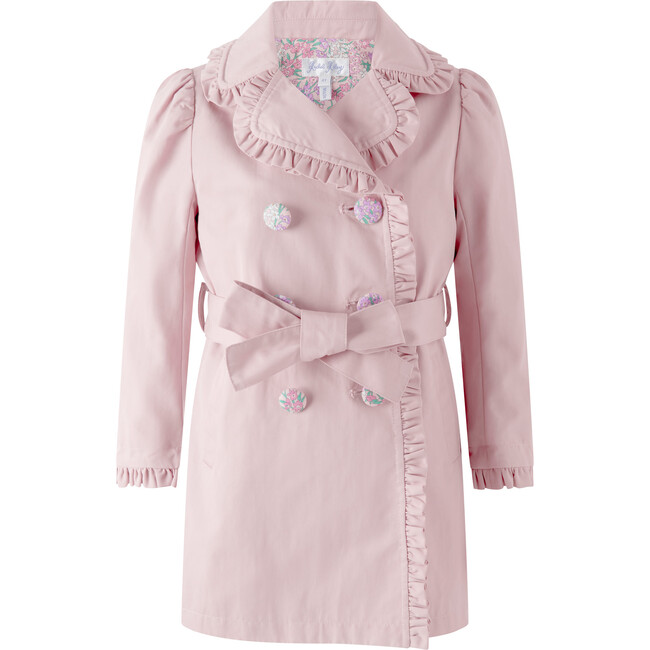 Frill Trench Coat, Pink