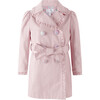 Frill Trench Coat, Pink - Jackets - 1 - thumbnail