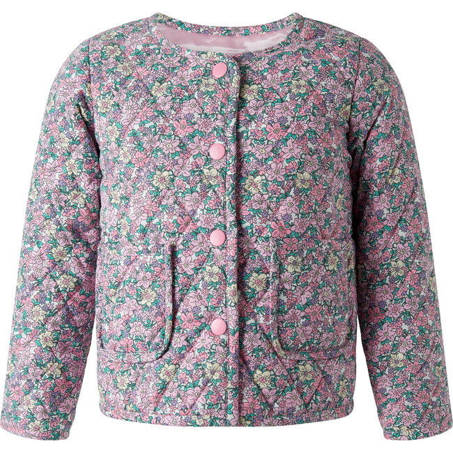 Floral Quilted Jacket, Pink
