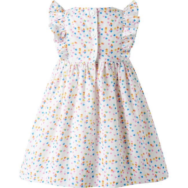 Heart Confetti Sundress & Hat, Ivory - Dresses - 3
