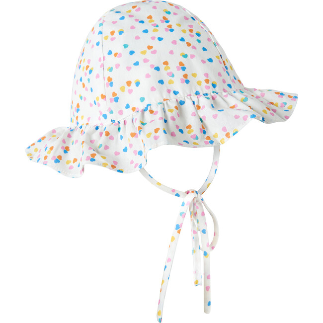 Heart Confetti Sundress & Hat, Ivory - Dresses - 4