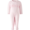Pima Smocked Footie, Pink - Footie Pajamas - 1 - thumbnail