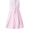 Pastel Oxford Pleated Stripe Dress, Pink - Dresses - 2