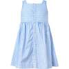 Striped Button-Front Sundress, Blue - Dresses - 1 - thumbnail