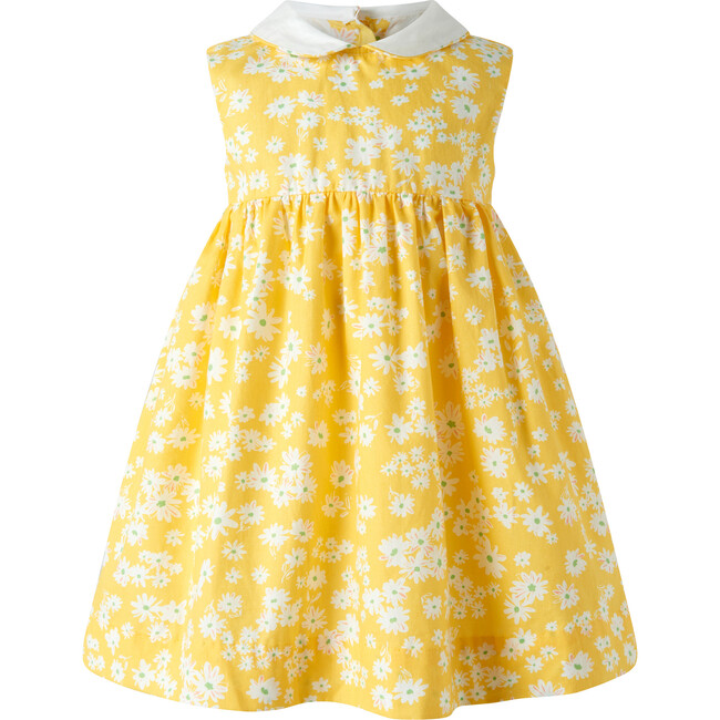 Daisy Peter Pan Collar Dress and Bloomers, Yellow