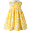 Daisy Peter Pan Collar Dress and Bloomers, Yellow - Dresses - 1 - thumbnail