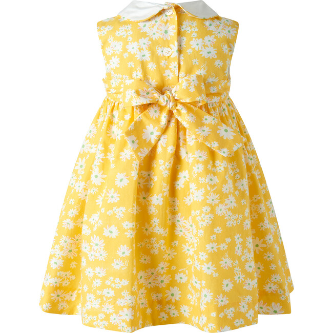 Daisy Peter Pan Collar Dress and Bloomers, Yellow
