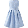 Damask Party Dress, Blue - Dresses - 2