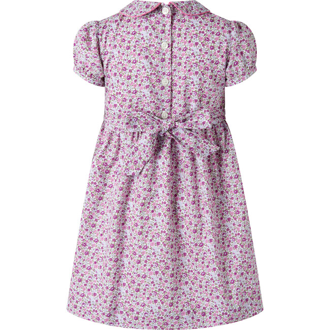 Ditsy Floral Smocked Dress, Purple