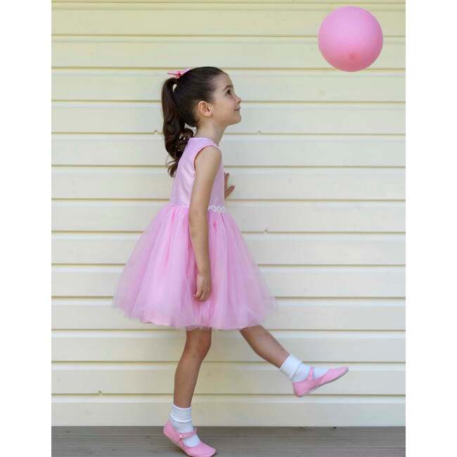 Daisy Tulle Party Dress, Pink
