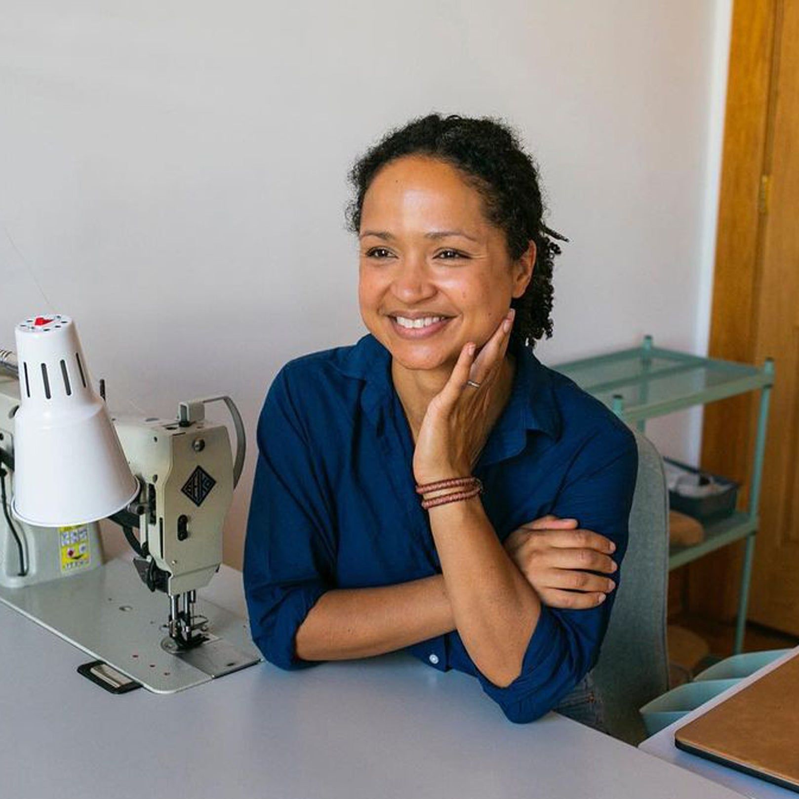 Briana in her studio