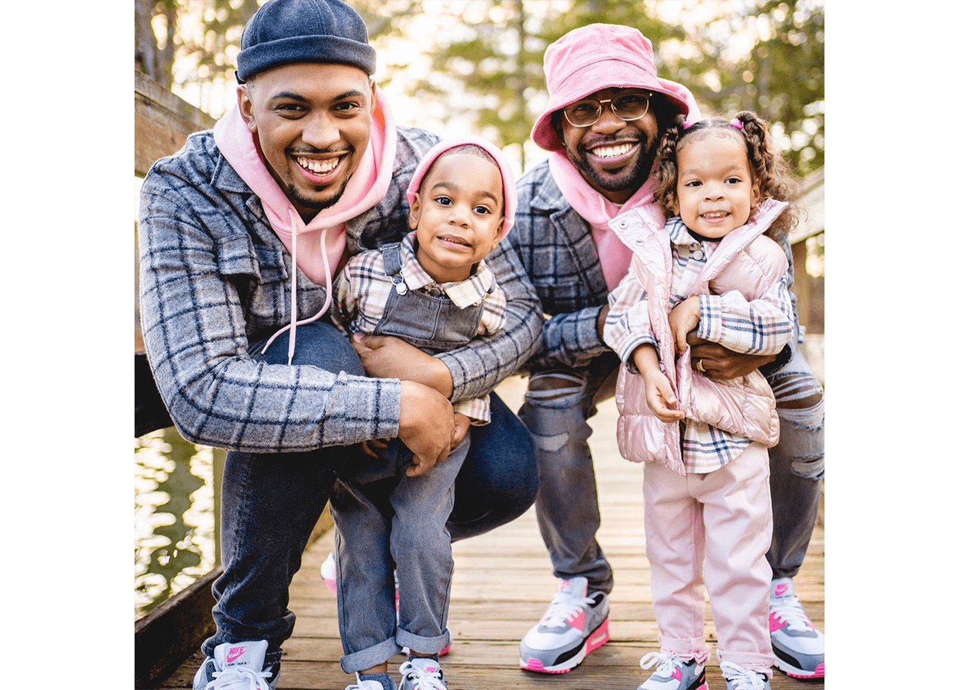 Terrell and Jarius with their daughters