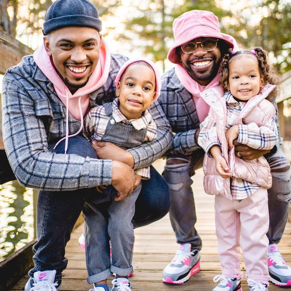 Terrell and Jarius with their daughters