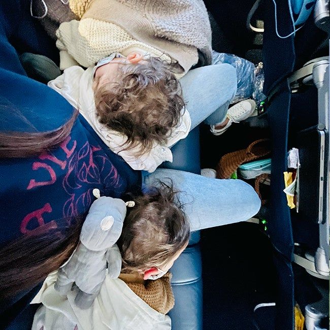 plane travel with kids