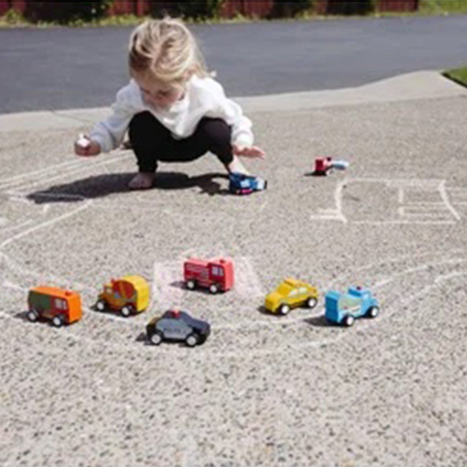 Jack Rabbit Creations Pull Back Mini Around Town Cars for 2 year olds