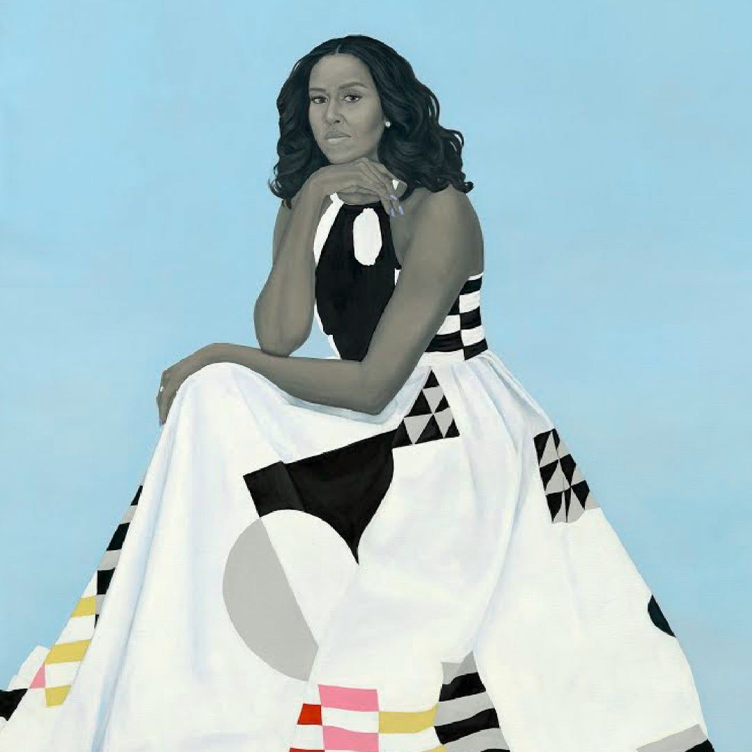 portrait of Michelle Obama